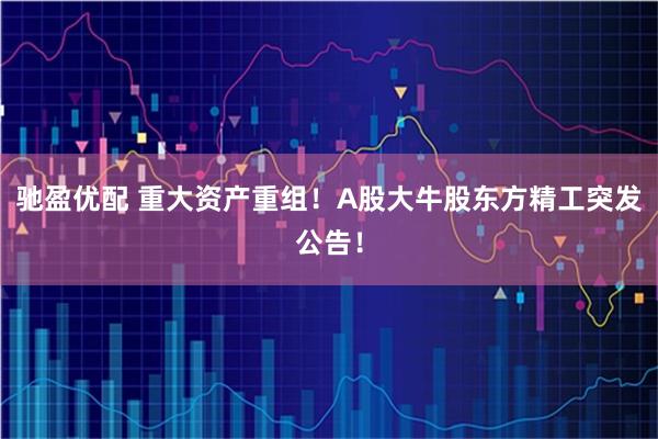 驰盈优配 重大资产重组！A股大牛股东方精工突发公告！