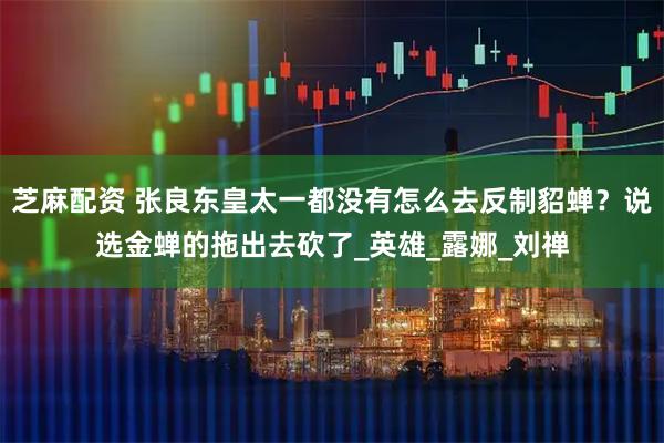 芝麻配资 张良东皇太一都没有怎么去反制貂蝉？说选金蝉的拖出去砍了_英雄_露娜_刘禅